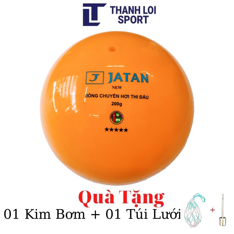 Bóng chuyền hơi Jatan 200g chính hãng tặng kim bơm + túi lưới