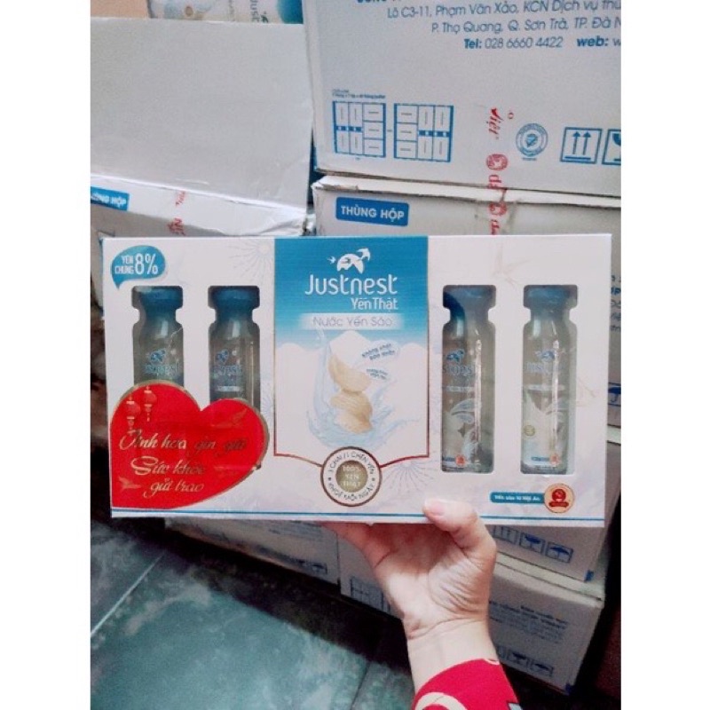 NƯỚC YẾN THẬT JUSTNEST HỘP 6 CHAI