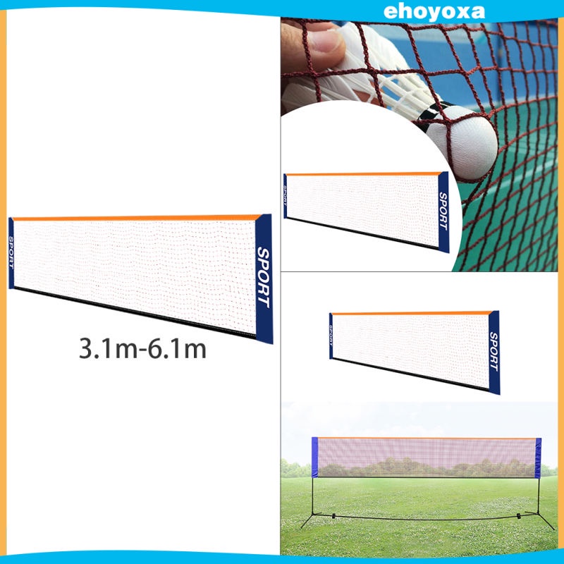 Bộ Lưới Đánh Cầu Lông / Tennis / Bóng Đá Bằng Nylon Nhỏ Gọn Cho Trẻ Em