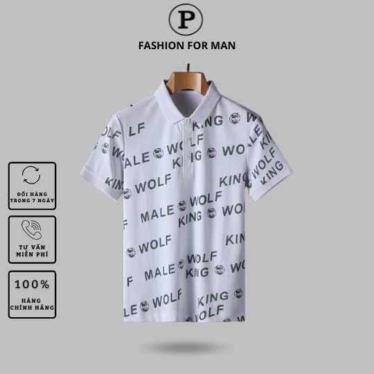 Áo polo nam P Man thời trang cao cấp, phong cách trẻ trung, phá cách POLO_6107
