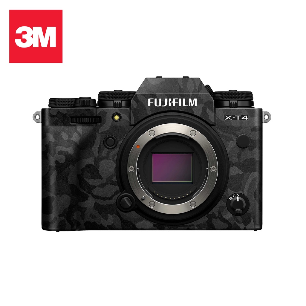 Miếng Dán Skin Máy Ảnh 3M - Mẫu Camo Black - Có Mẫu Skin Cho Sony, Canon, Nikon, Fuji