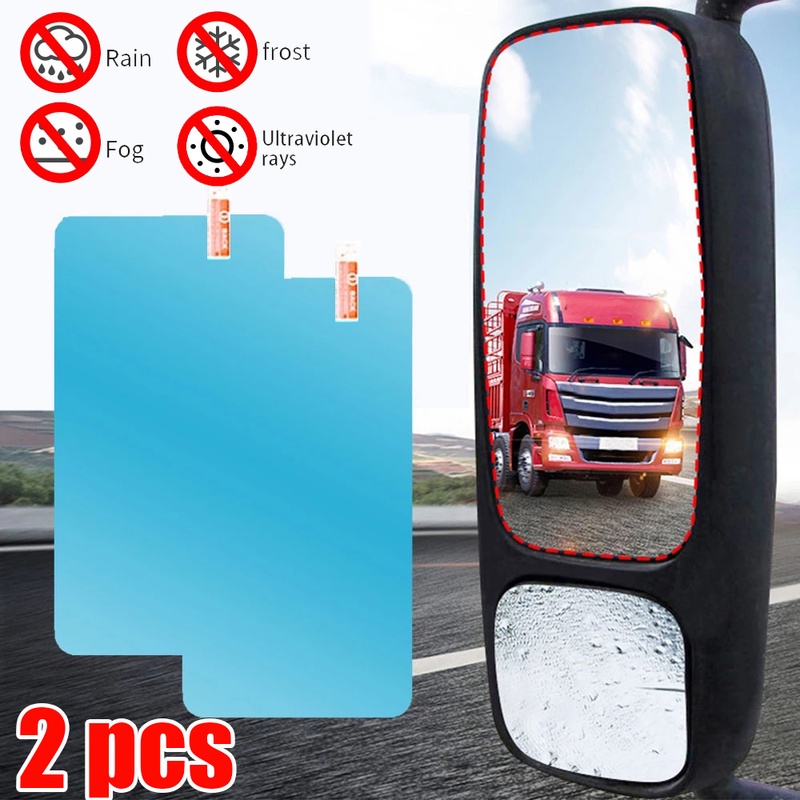 Set 2 Miếng Dán Nano Chống Nước Chống Sương Mù 340*160mm Dán Kính Chiếu Hậu Xe Hơi