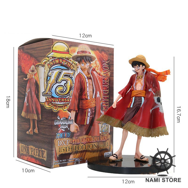 Mô hình Luffy Gear 2 Nắm đấm Lửa 🔥 Mô hình One Piece Luffy cao 17cm, tạo dáng cực chất