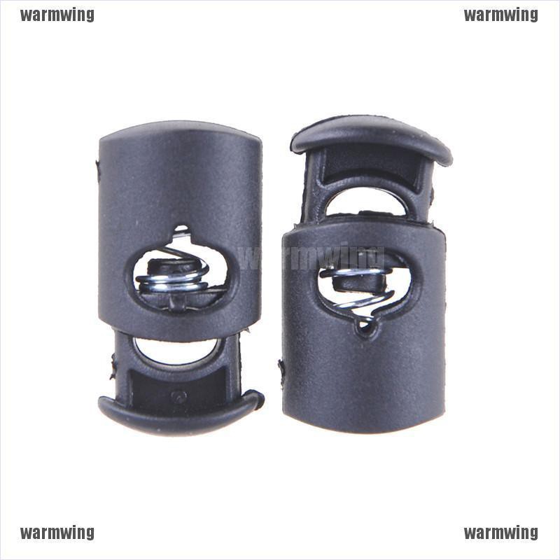 Set 10 Móc Lò Xo Bằng Nhựa Màu Đen Chuyên Dụng Cho Dây Cáp