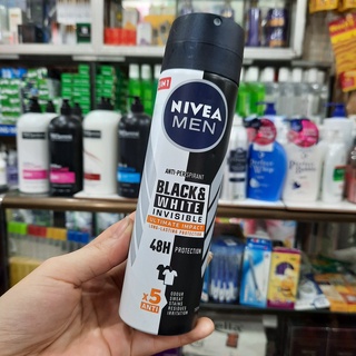 Xịt khử mùi nivea black & white cho nam 150ml