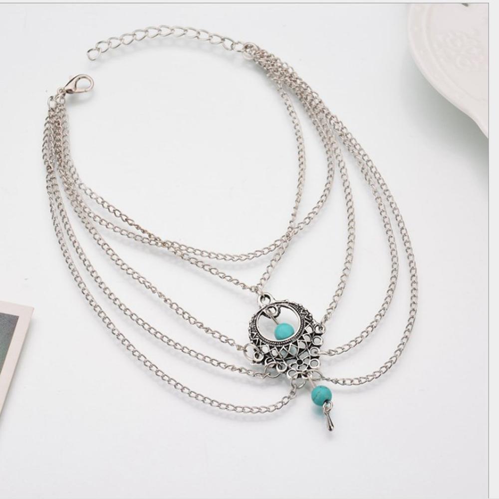 NIUYOU Lắc Chân Nhiều Lớp Phong Cách Bohemia Cho Nữ