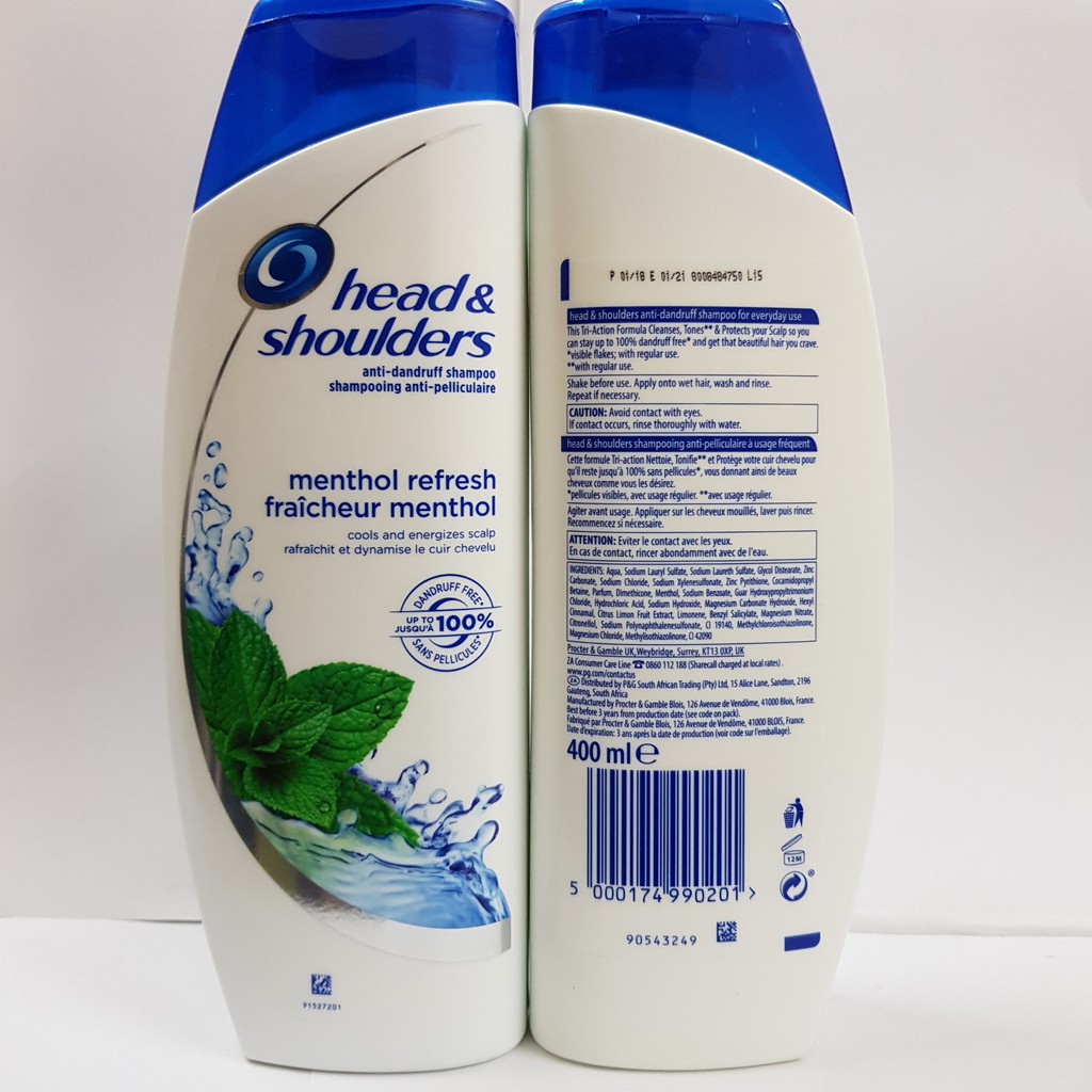 Dầu gội Head &amp; Shoulders 400ml từ Mỹ