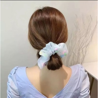Dây cột tóc scrunchies lưới thời trang