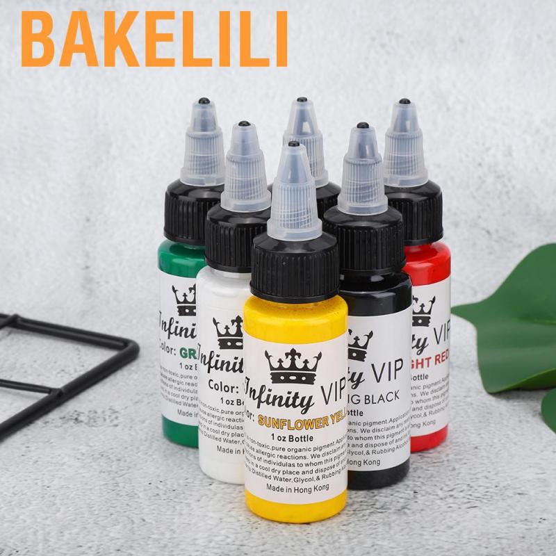 Set 6 Mực Xăm Hình Bán Nguyệt Chuyên Dụng