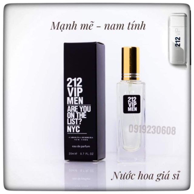 [ Chuyên Sỉ ] Nước Hoa Nam Sành Điệu Lôi Cuốn 212 VIP MEN 20ml