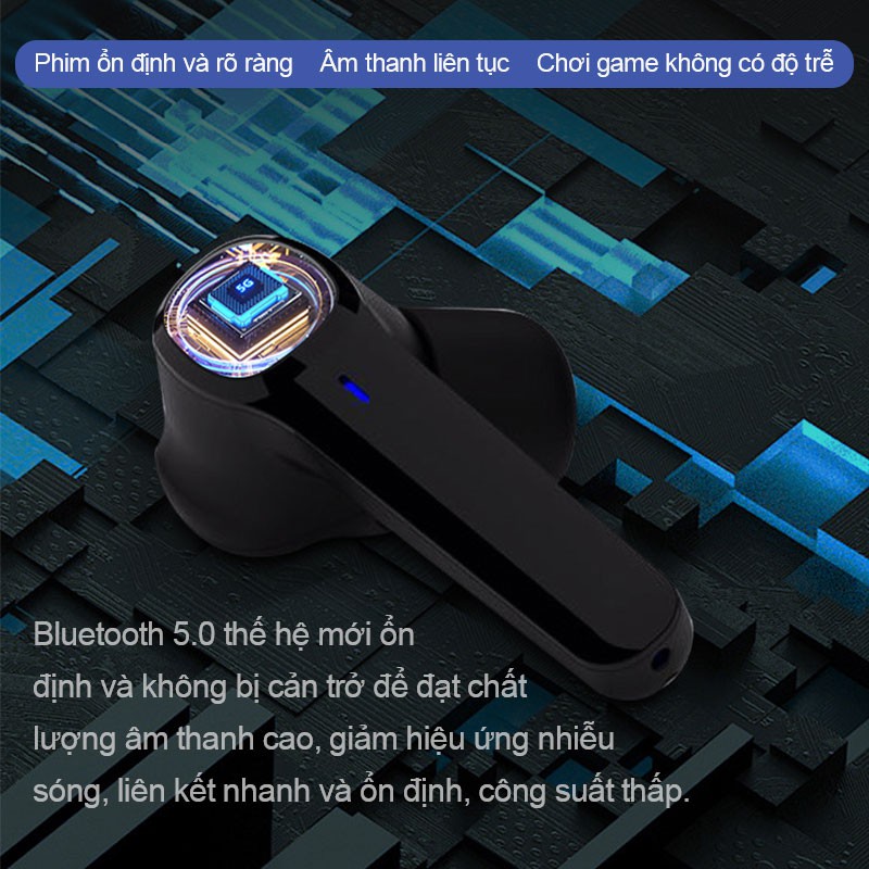 Tai nghe nhét tai Bluetooth không dây TWS thể thao chất lượng âm thanh HiFi cho thiết bị Android