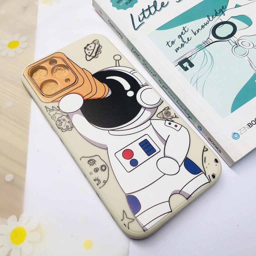 Ốp lưng Iphone phi hành gia in cạnh các dòng máy 7plus/8plus/x/xs/xr/11/11promax/12/12promax/13/13promax Tomax Case