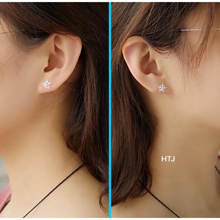 Bộ trang sức bạc ta hoa tuyết nhỏ xinh - Bạc Bibi silver