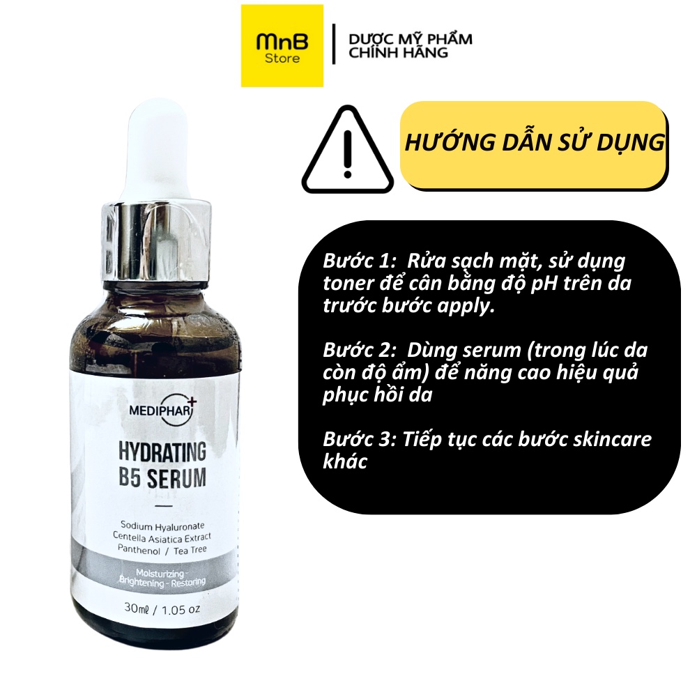 Tinh chất serum dưỡng ẩm phục hồi sáng da cấp nước chống lão hóa MEDIPHAR+ HYDRATING B5