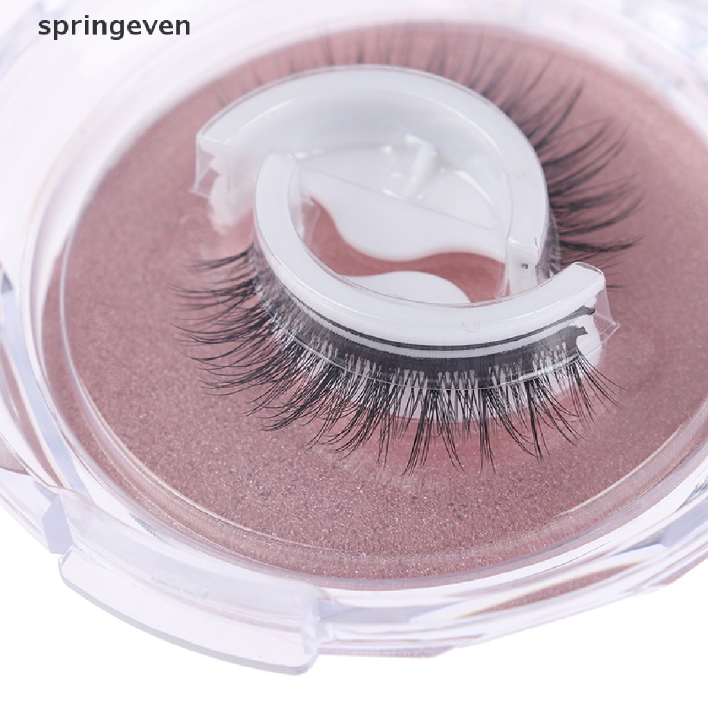 [Hàng mới về] Cặp lông mi giả tự dính chất liệu lông chồn nhân tạo thiết kế cong dành cho nối mi RFT