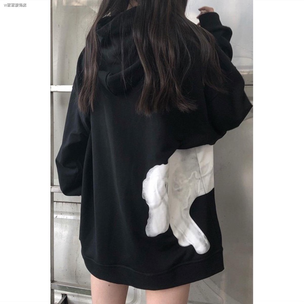 Áo Sweater Dáng Rộng In Hình Kỳ Lân Thời Trang Mùa Thu Cho Các Cặp Đôi