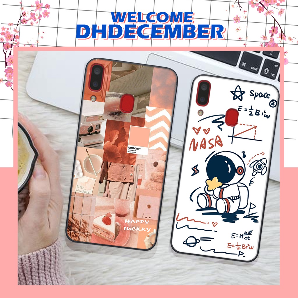 Ốp lưng Samsung  A20 / M20 / A30 in hình nice ,good luck happy ốp xinh viền dẻo đẹp chất