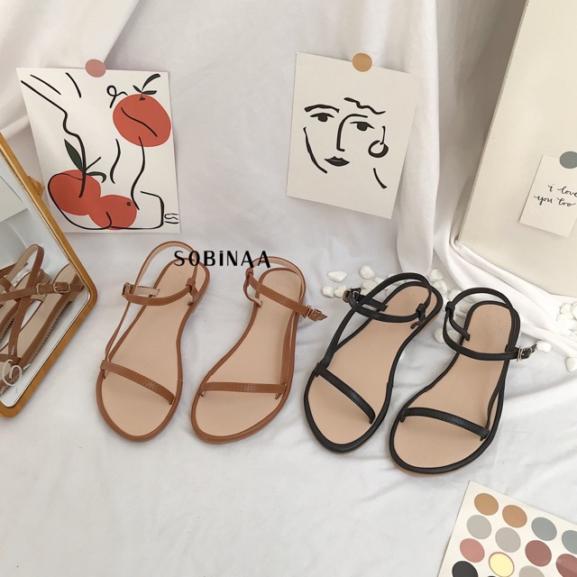 [Mã FATHANG5 giảm 10K đơn 50K] Sandal mảnh siêu cutee luôn ạ