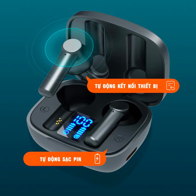 TN2 - Tai nghe bluetooth không dây Tws LB8 giá rẻ cảm ứng chống nước hiệu quả