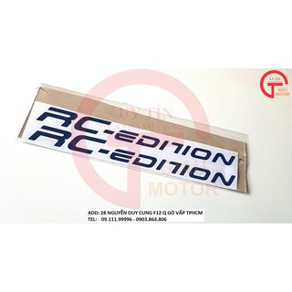 [TRANG TRÍ XE] CẶP TEM PHẢN QUANG DÁN PHUỘC RC EDITION MÀU XANH