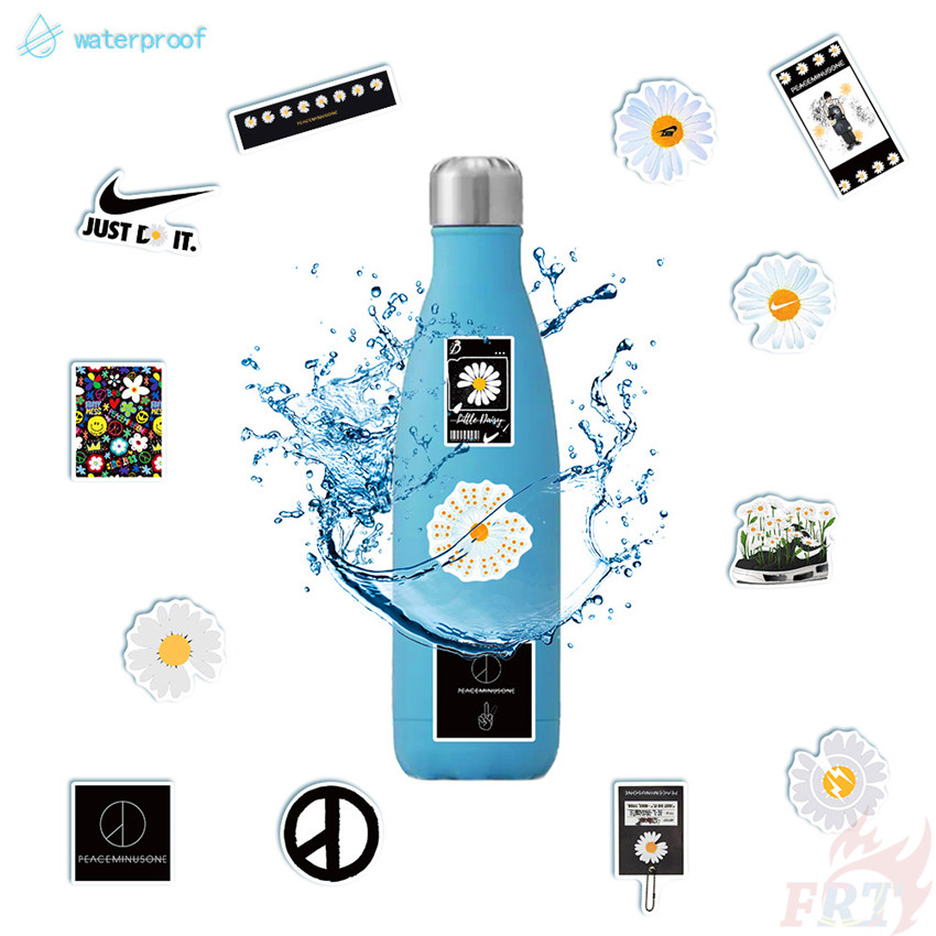 Set 50 hình dán hoa cúc Series 03 G-DRAGON GD KPOP chống thấm nước trang trí sổ tay máy tính ván trượt đa dụng