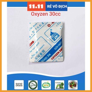 Bịch 600 Gói hút ẩm bánh kẹo, hạt điều, hạt dưỡng Oxygen loại 30cc