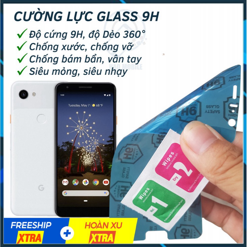 Dán cường lực dẻo full màn 98% Google Pixel 3a