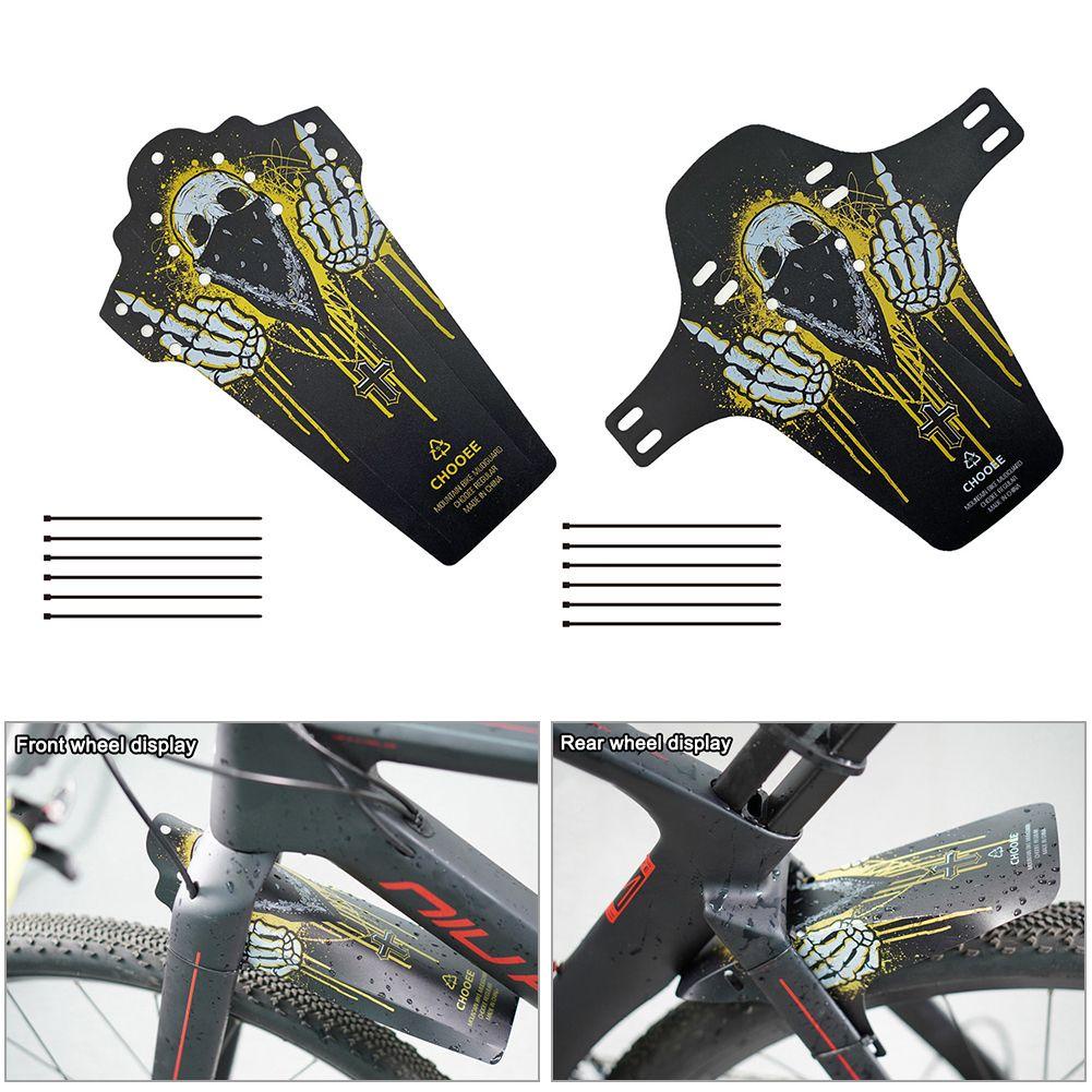 Tấm Chắn Bùn Trước / Sau Siêu Mỏng Kèm Dây Cáp Dành Cho Xe Đạp Leo Núi Fender