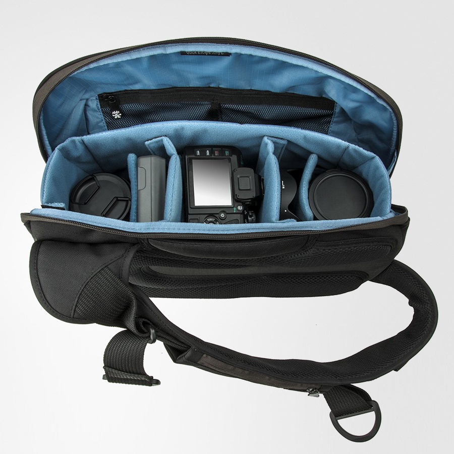 Túi Máy Ảnh, Balo Một Quai Đựng Máy Ảnh Chuyên Nghiệp Crumpler Quick Escape Sling-L Chất Liệu Chống Thấm - Balocenter