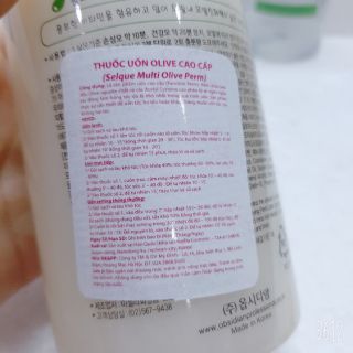 Thuốc uốn tóc Olive ( uốn lạnh) Selque Obsidian cao cấp 410g/530g