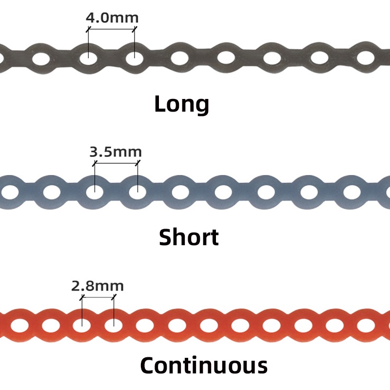 1 cuộn 15 cuộn dây đàn hồi chỉnh nha chuyên dụng nhiều màu sắc
