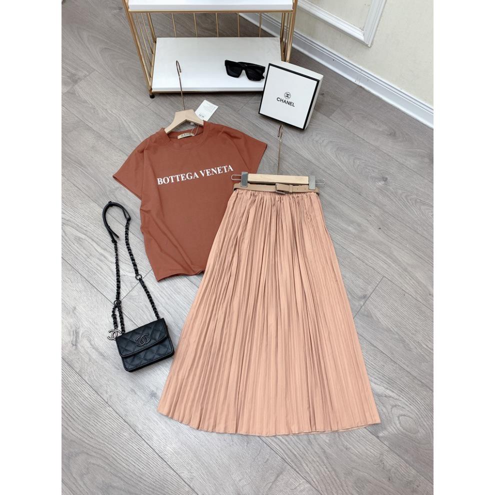 Set đồ nữ cá tính, set váy dài áo thun đi chơi sang chảnh mùa hè đẹp 8A00046 THVVN | BigBuy360 - bigbuy360.vn