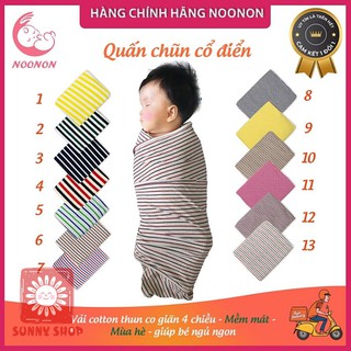 Quấn chũn NooNon giúp bé ngủ ngon/ Khăn quấn em bé cổ điển (được chọn mẫu)