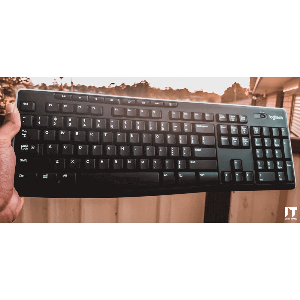 Bàn Phím Không Dây Logitech K270 Với Đầu Thu Unifying - Hàng chính hãng