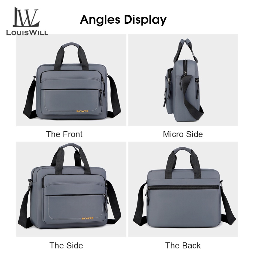 Túi Đeo Chéo LouisWill Vải Oxford Chống Trộm Chống Thấm Nước Thời Trang Đường Phố Cho Nam