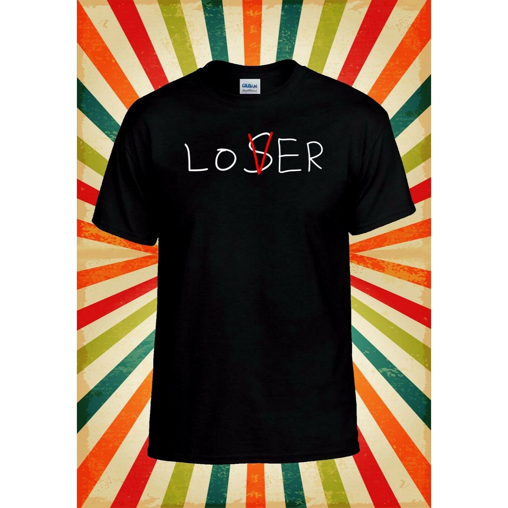 Áo Thun Ba Lỗ In Chữ Loser Lover Vui Nhộn Phong Cách Retro Thời Trang Unisex 2460