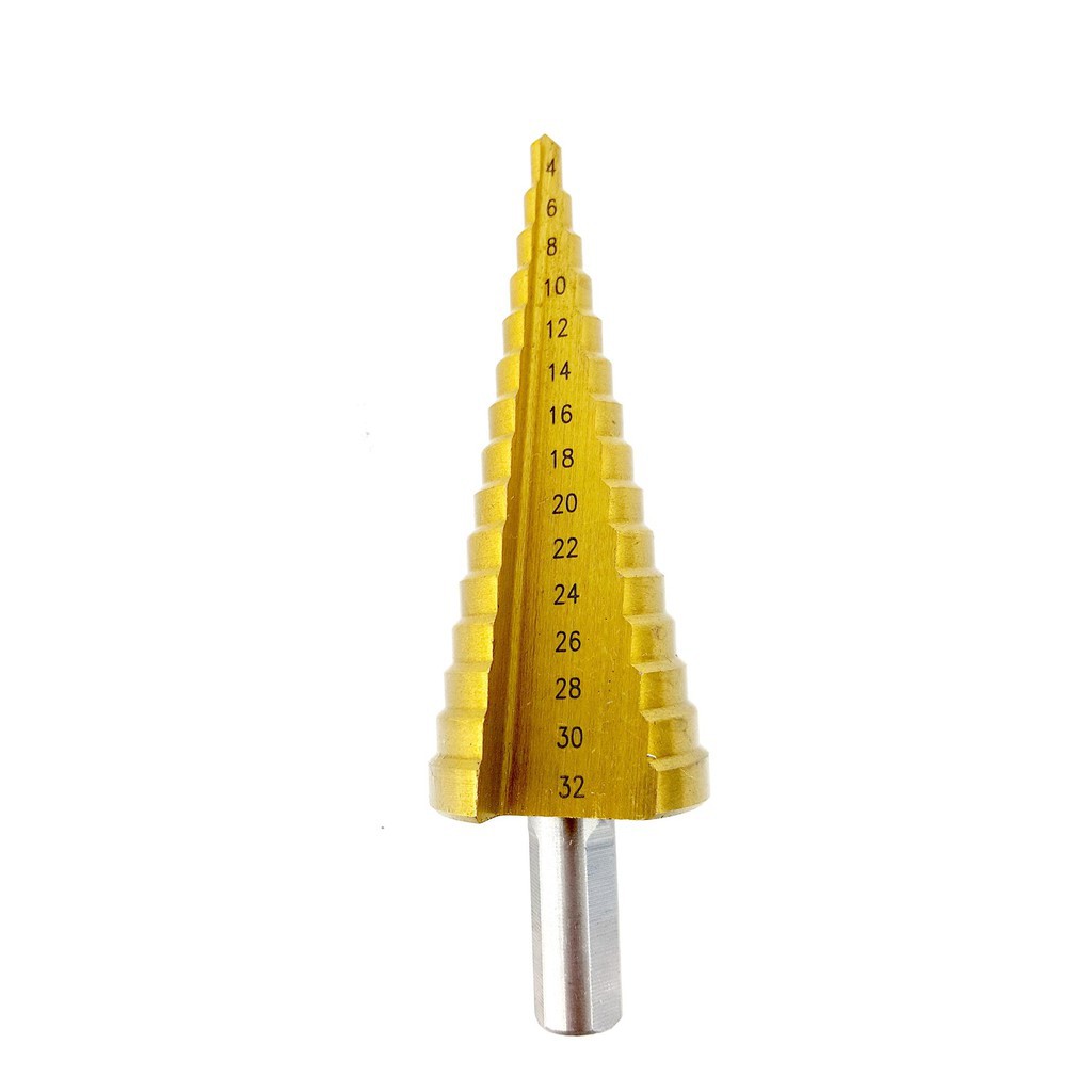 BỘ 3 MŨI KHOAN THÁP THẲNG  ĐƯỜNG KÍNH TỪ 4MM- 32MM CAO CẤP