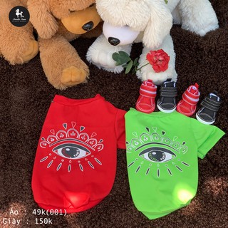 Áo Chó Mèo Mẫu KENZO MẮT Siêu Ngầu ! Chất Liệu 100% Cotton Siêu Thoáng Mát [ Mã : 001]