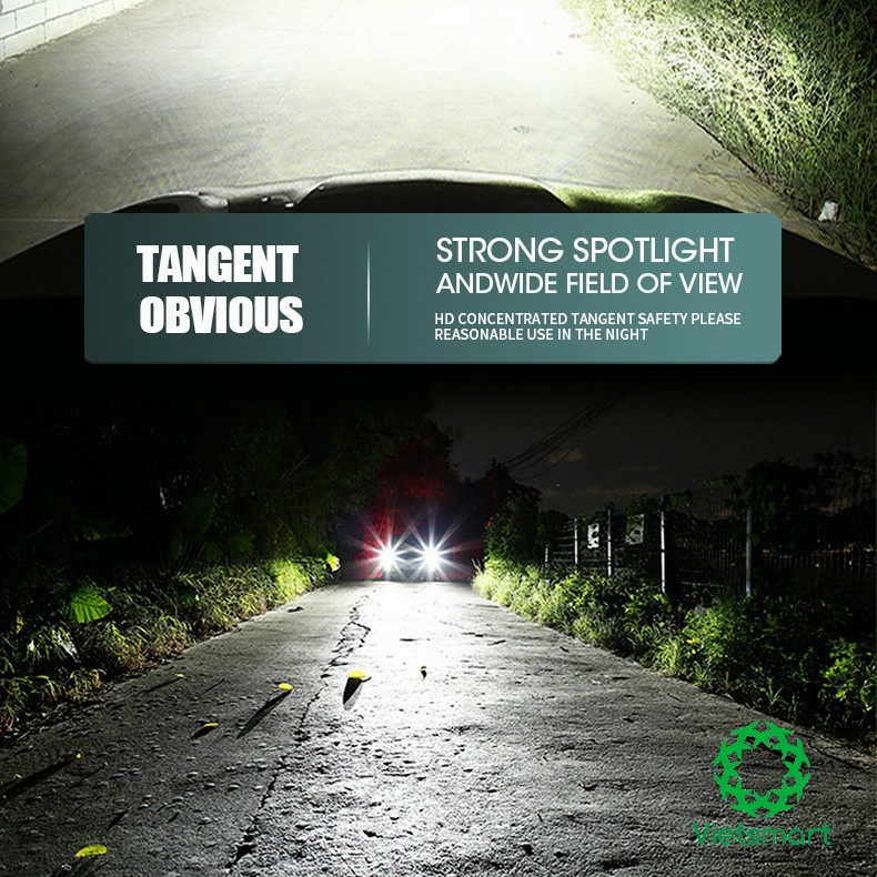 Đèn pha Led ô tô 360 độ Unilight F3 8 mặt 24 hạt LED hiệu suất cao 70W cao cấp dành cho xe máy ô tô