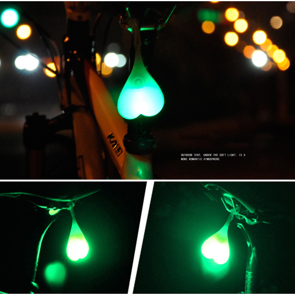 ⚡Trong kho⚡ Silicone đèn led hậu hình quả trứng cho xe đạp