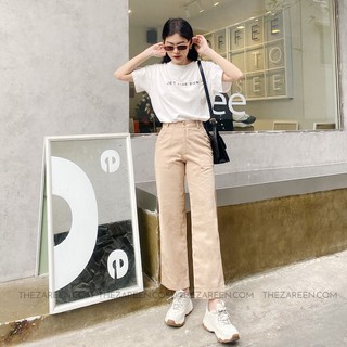 QUẦN CULOTTES KAKI BASIC ZAREEN TRS13 NUDE