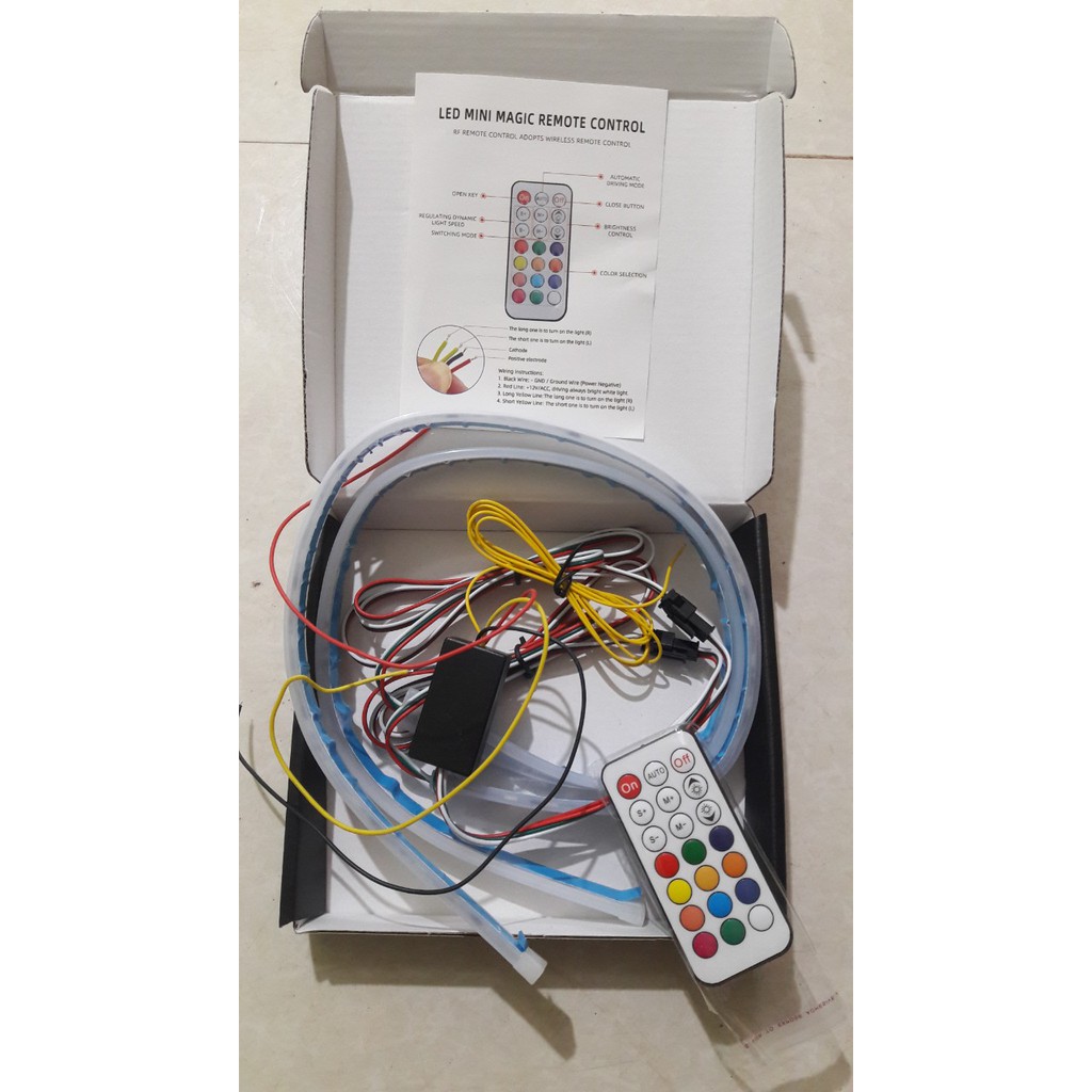 Đèn led mí RGB kiêm xi nhan 2 chiếc