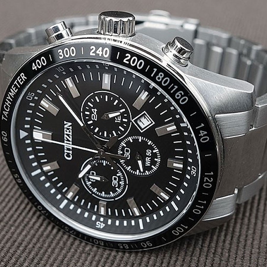 Đồng Hồ Nam Citizen Dây Thép Không Gỉ AN8070-53E - Mặt Đen