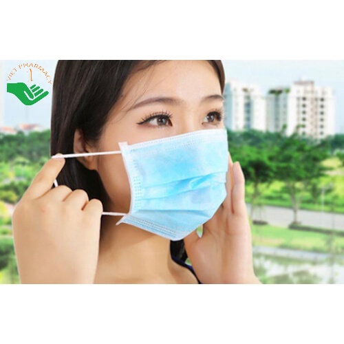 Khẩu trang y tế 4 lớp màu ngẫu nhiên 1 cái