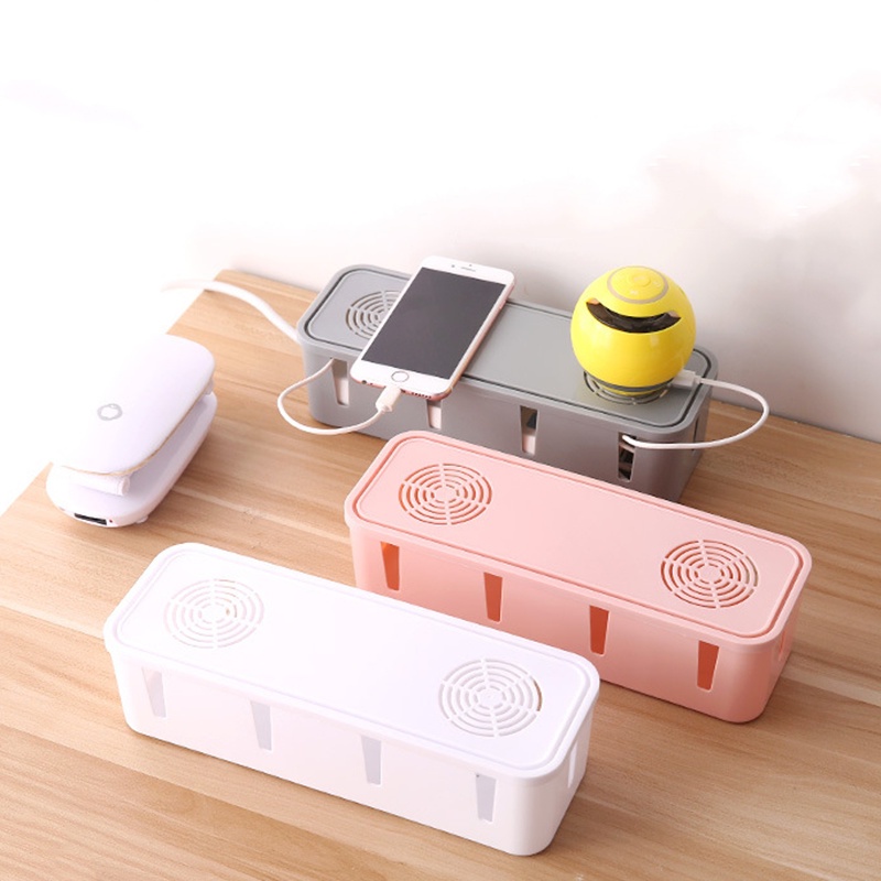 1 Hộp Đựng Ổ Cắm Chống Bụi Sức Chứa Lớn Tiện Dụng Cho Văn Phòng