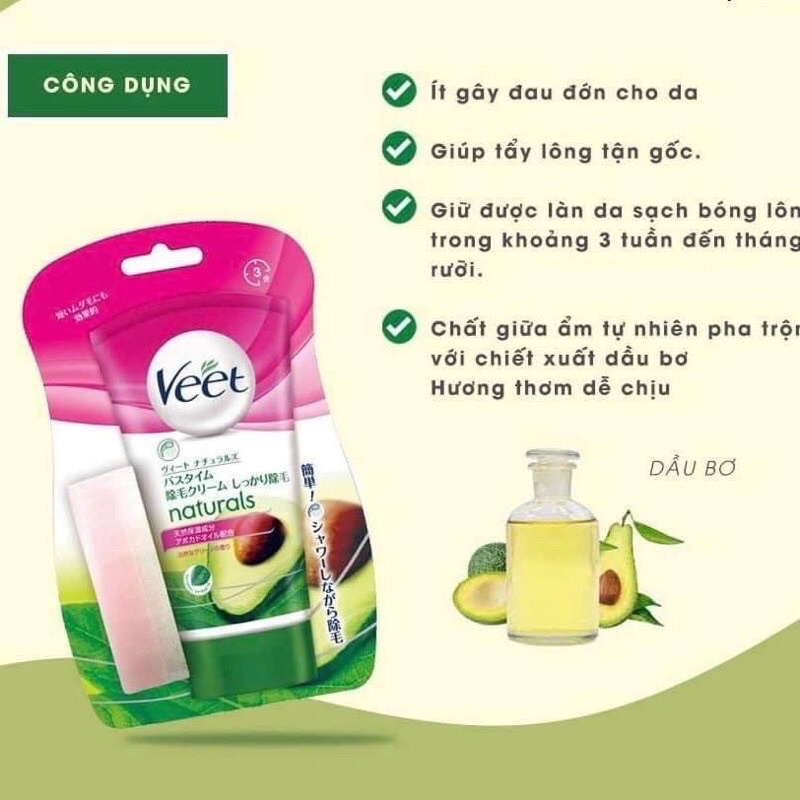 Kem tẩy lông Nhật Bản Veet 150g (tặng kèm miếng bọt biển) | Shopee Việt Nam