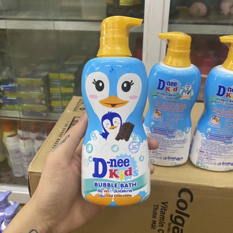 Tắm Gội Cho Bé D-nee Kids Bubble Bath Iced Chocolate Hương Socola Thái Lan 400ml ( xanh nắp vàng )