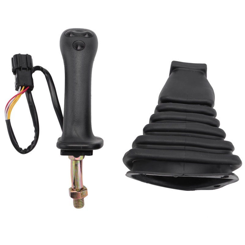 3 nút Cần điều khiển Máy xúc Assy Tay cầm Bánh răng có nắp che bụi cho Daewoo Doosan DH DX150 215 225 300 370-9C