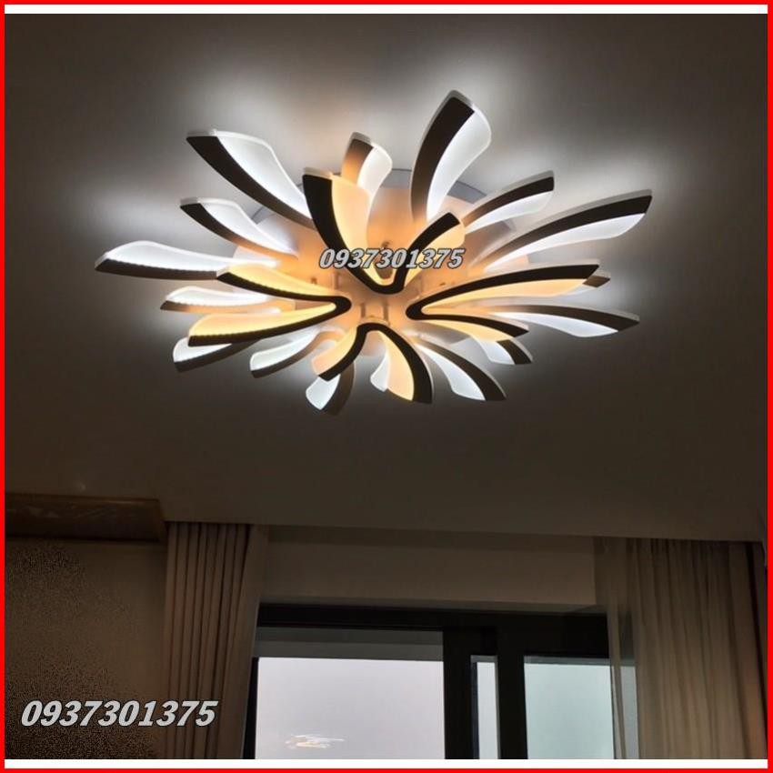 Đèn ốp Trần Led Hiện Đại - ánh Sáng 3 Màu,Có Điều Khiển Từ Xa - Đường Kính Rộng 95cm,Bảo Hành 2 Năm