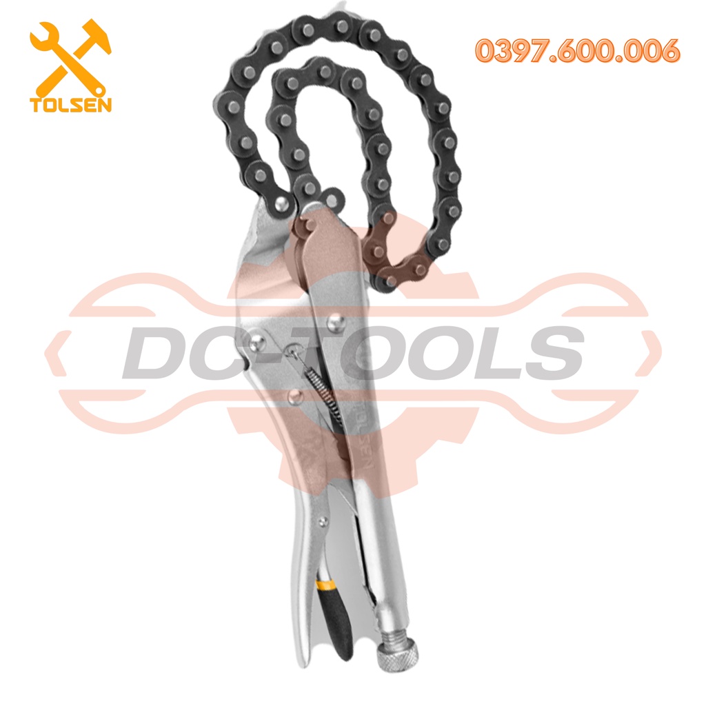 KỀM BẤM XÍCH 10'' ( CÔNG NGHIỆP ) TOLSEN 10050 • Thép công cụ đặc biệt • Mạ niken DC-TOOLS